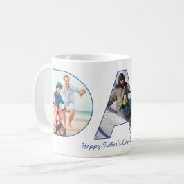Cutout Letters des ersten Vatertags VATER Foto Kaffeetasse