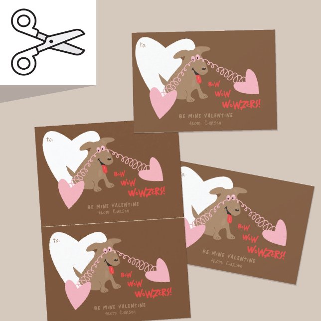 Cuttable Funny Dog Valentine Card Paar Dankeskarte (Von Creator hochgeladen)