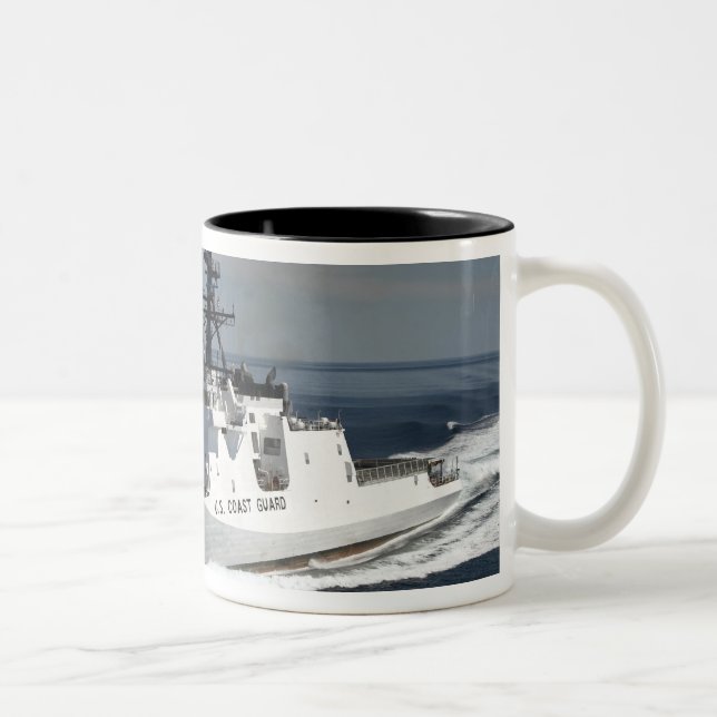 Cutter Waesche der US-Küstenwache 3 Zweifarbige Tasse (Rechts)