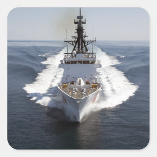 Cutter Waesche der US-Küstenwache Quadratischer Aufkleber