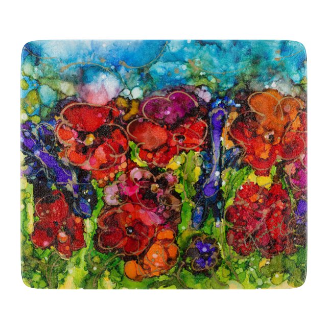 Cutting Board Hot Mess Garden Loviture Schneidebrett (Vorderseite)