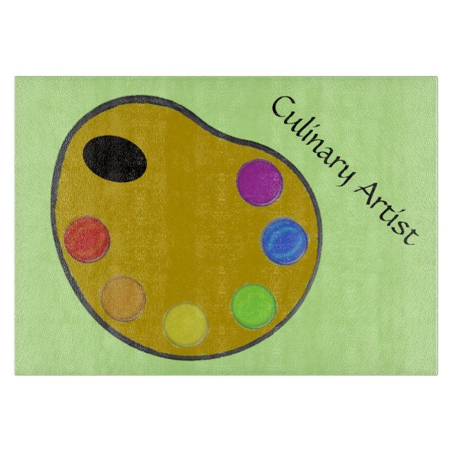Cutting Board - Kulinarischer Künstler Schneidebrett (Vorderseite)
