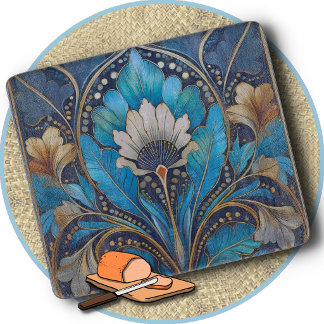 CUTTING BOARD - Retro Art Deco #5 - Rectangular Schneidebrett