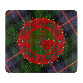 Cutting Boards Plaid Merry & Bright Schneidebrett