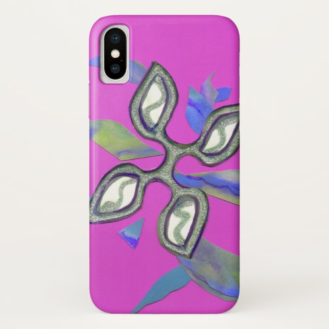 "Cutting Edge - Pink" iPhone X-Gehäuse Case-Mate iPhone Hülle (Rückseite)