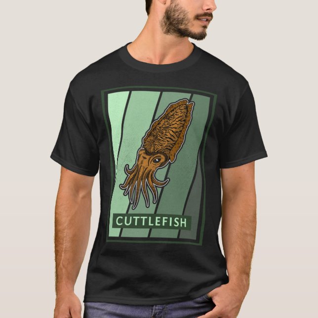 Cuttlefish marine biologist underwater seabed biol T-Shirt (Vorderseite)