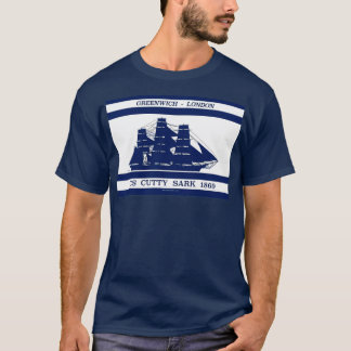 Cutty Sark auf blau weiß 3 T-Shirt