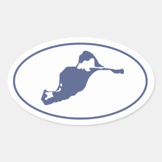 Cuttyhunk Island Oval Sticker