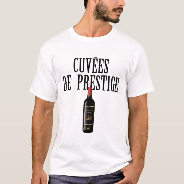 Cuvée Prestige Rotalkohol Flasche T-Shirt (Vorderseite)