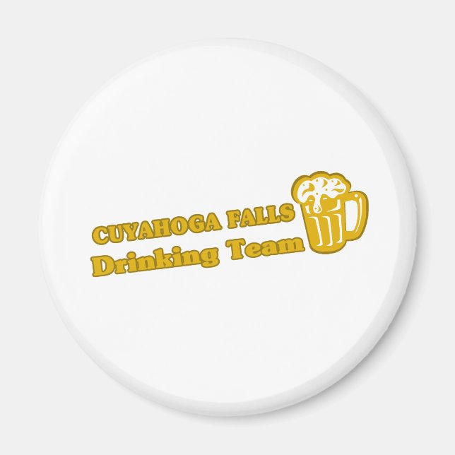 Cuyahoga Falls Drinking Team T-Shirts Magnet (Vorne)