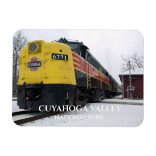 Cuyahoga Tal Landschaftlicher Eisenbahnzug auf der Magnet