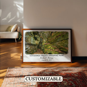 Cuyahoga Valley National Park Ohio Aquarell Poster