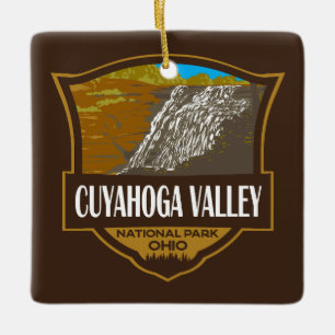 Cuyahoga Valley Nationalpark Illustration Travel Keramikornament