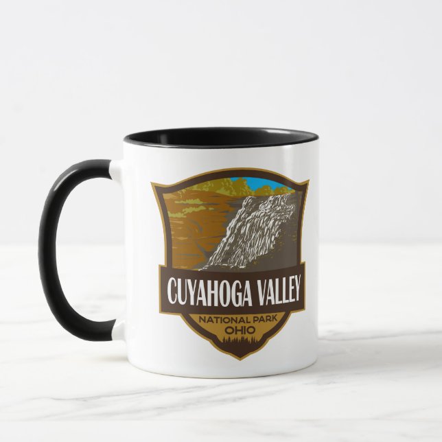 Cuyahoga Valley Nationalpark Illustration Travel Tasse (Links)