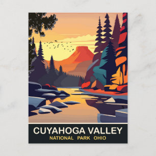 Cuyahoga Valley, Nationalpark, OH, Reisen Postkarte