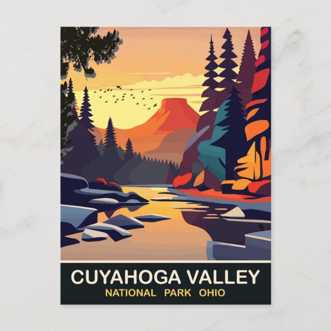Cuyahoga Valley, Nationalpark, OH, Reisen Postkarte (Vorderseite)