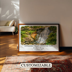 Cuyahoga-Valley-Nationalpark Ohio Aquarell Poster