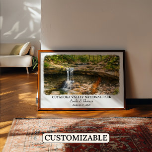 Cuyahoga-Valley-Nationalpark Ohio Aquarell Poster