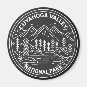 Cuyahoga Valley Nationalpark Ohio Monoline Magnet
