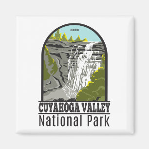 Cuyahoga Valley Nationalpark Ohio Vintag Magnet