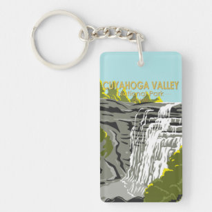 Cuyahoga Valley Nationalpark Ohio Vintag Schlüsselanhänger