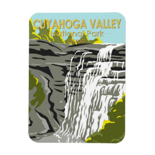 Cuyahoga Valley Nationalpark Ohio Vintage Magnet