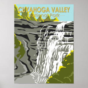 Cuyahoga Valley Nationalpark Ohio Vintage Poster