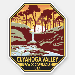 Cuyahoga Valley Nationalpark Ohio Vintages Emblem Aufkleber