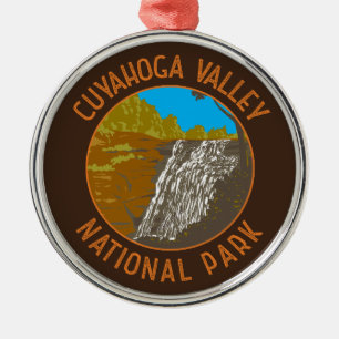 Cuyahoga Valley Nationalpark Retro gestört Ornament Aus Metall