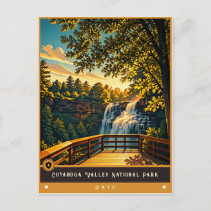 Cuyahoga-Valley-Nationalpark Vintage Postkarte