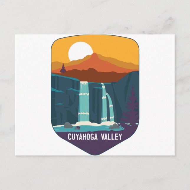 Cuyahoga Valley Nationalpark Wasserfälle Ohio Postkarte (Vorderseite)