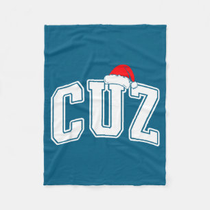 Cuz Claus Weihnachts-Pyjama für die ganze Familie Fleecedecke