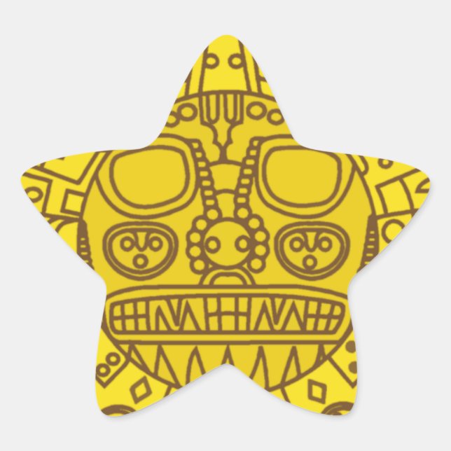 Cuzco-Wappen Stern-Aufkleber (Vorderseite)