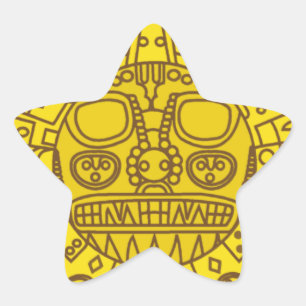 Cuzco-Wappen Stern-Aufkleber