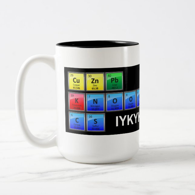 CuZnPb - Mug Zweifarbige Tasse (Links)