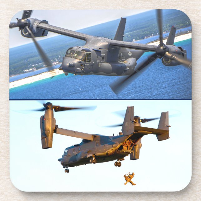 CV-22 OSPREY GETRÄNKEUNTERSETZER (Vorderseite)