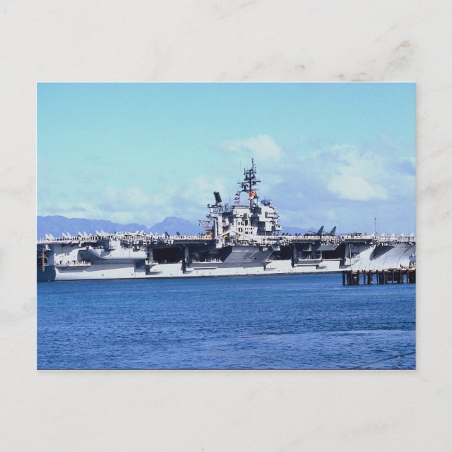 CV-64 Constellation at Pearl Harbor, USA Postkarte (Vorderseite)