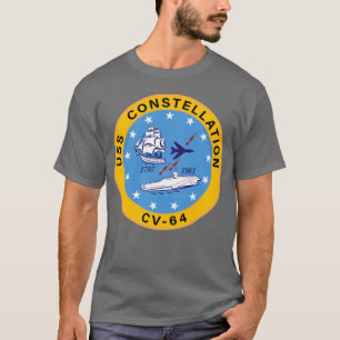 CV-64-Insigna des Flugzeugträgers der USS Constell T-Shirt