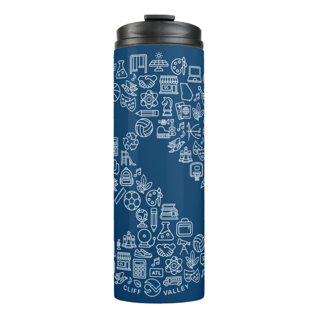 CV-Icons - Travel Mug Thermosbecher (Vorderseite)