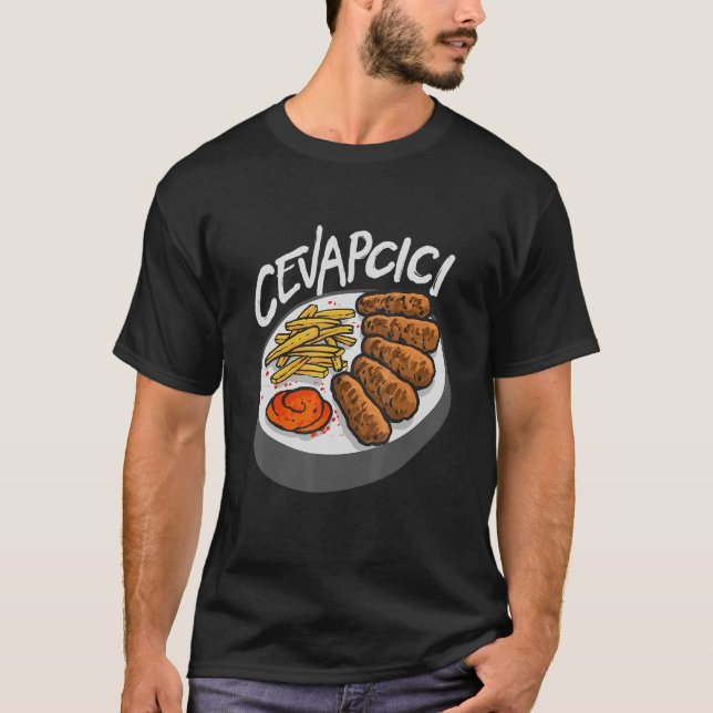 Cvapcici Cvapi Food cevapcici Grill Balkan Food T-Shirt (Vorderseite)