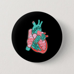 Cvicu Herzkrankenschwester Menschliche Herz Anatom Button