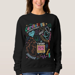 CVICU Herzkrankenschwester Retro Anatomie Kardiolo Sweatshirt