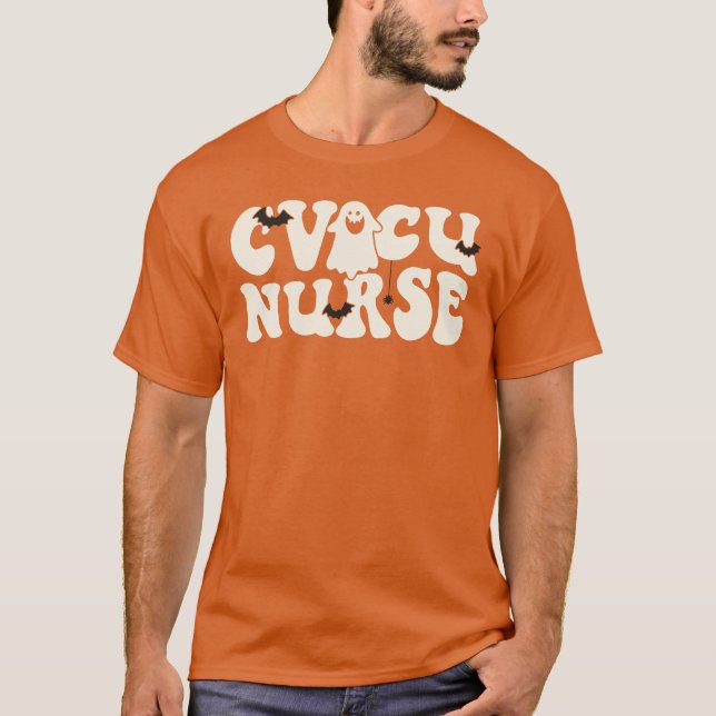 CVICU Nurse Halloween Cardiovaskuläre ICU-Pflege T-Shirt (Vorderseite)