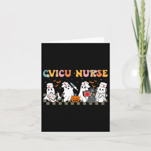 Cvicu Nurse Spooky Ghost Halloween Niedlich Nursin Karte
