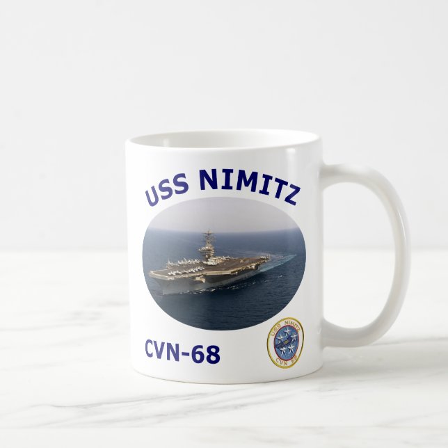 CVN 68 Nimitz Foto-Tasse Kaffeetasse (Rechts)