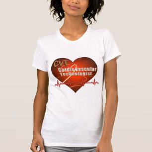 CVT HERZ-LOGO kardiovaskulärer Technologe T-Shirt