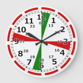 CW Radio Room Wall Clock Große Wanduhr