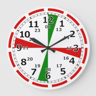 CW Radio Room Wall Clock Große Wanduhr