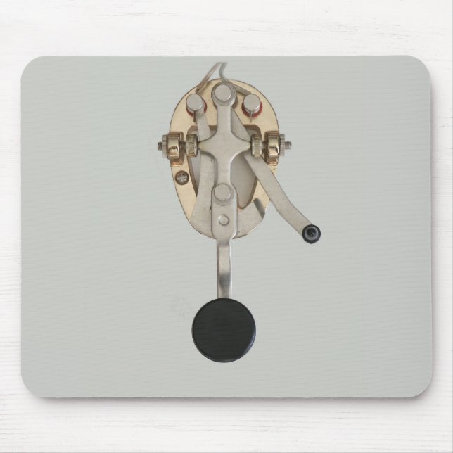 CW-Schlüsselrechner-Maus mit Morbus-Code Mousepad (Vorne)