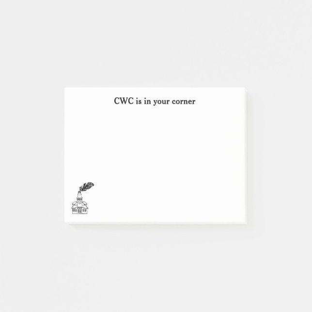 CWC-Klebezettel Post-it Klebezettel (Vorderseite)